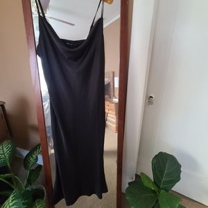 NWT Nasty Gal Cowl Neck Satin Midi Dress